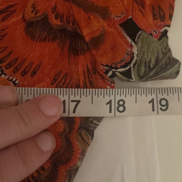 Vintage Floral La Belle Fashion Dress Oversized Buttons Sz Small - Picture 7 of 10